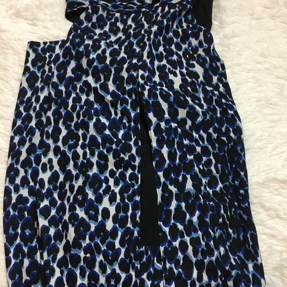 Bloomingdale's  Jumpsuit Le Gali Hildy  wide open leg animal print blue Sz XL - Picture 13 of 13
